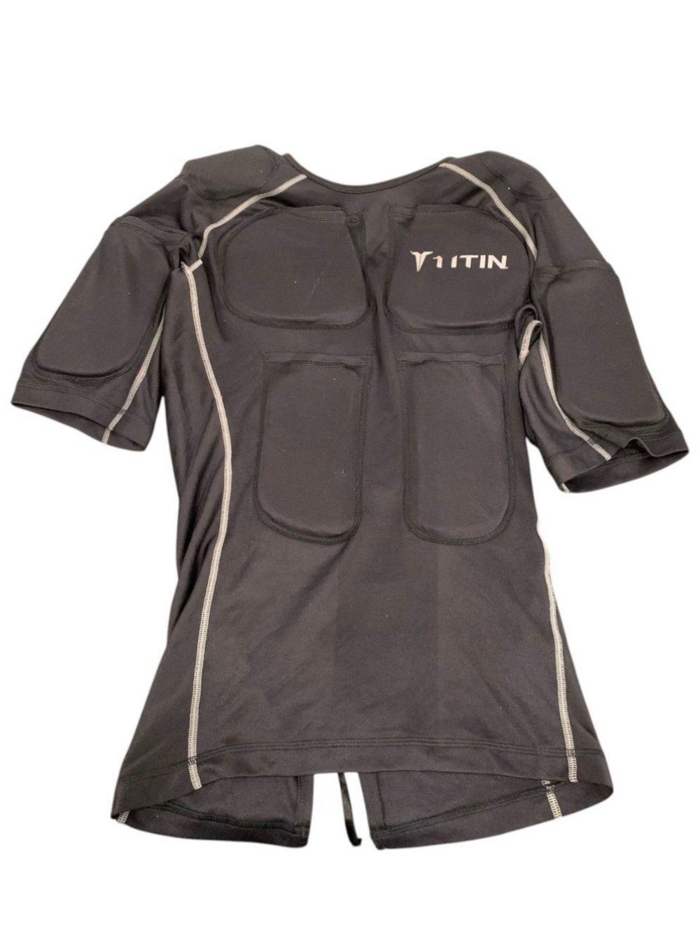 E1 Titan 8 LBS Black weighted shirt/ workout Size Large